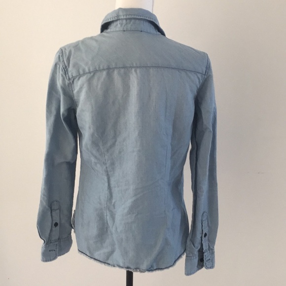 AG jeans button down denim shirt size medium - Picture 2 of 5